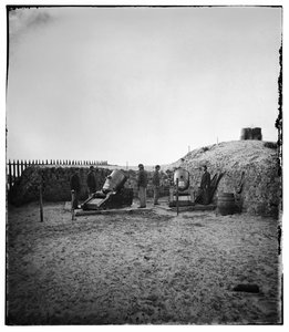 Batería de mortero federal de 10 pulgadas en Morris Island, SC, 1865 de Samuel A. Cooley